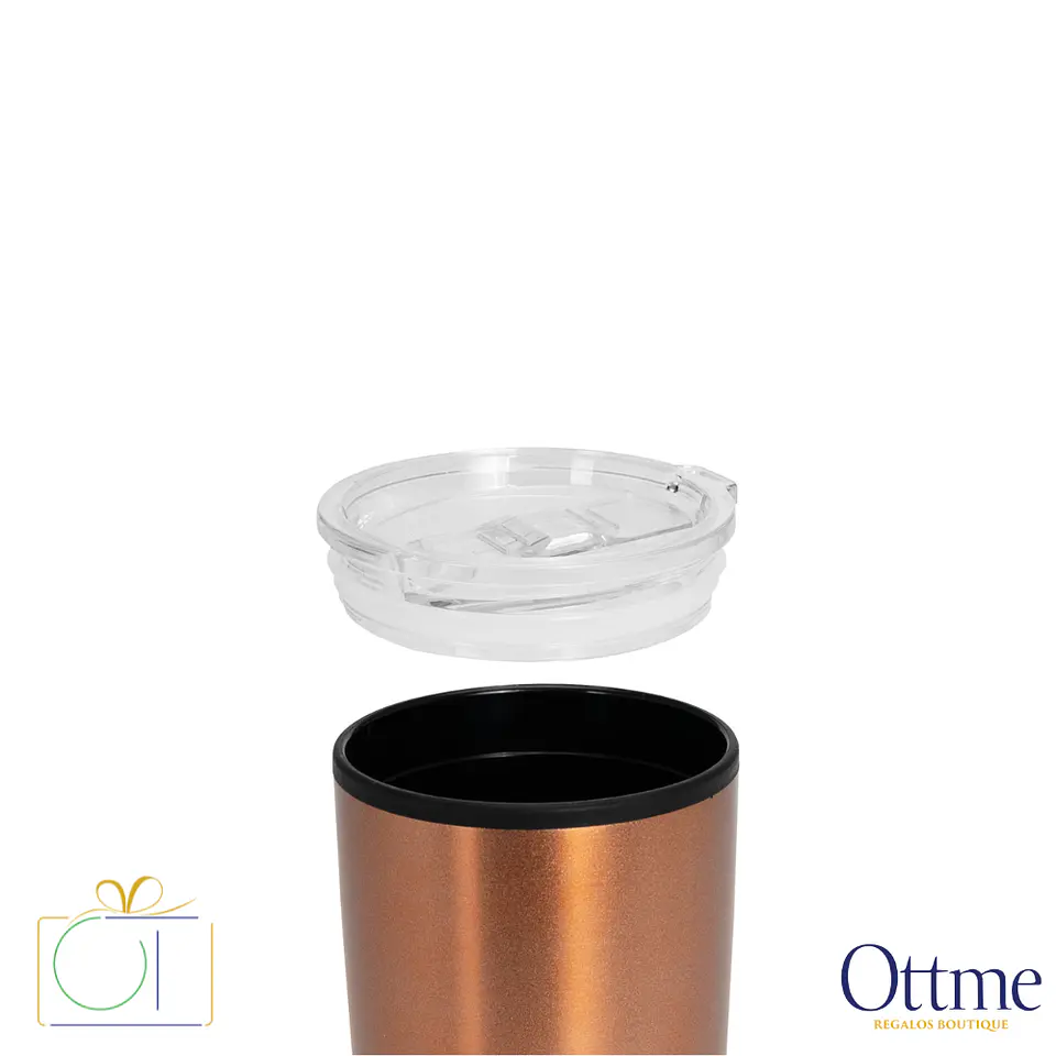 Mug Metálico Encobrizado 600cc Personalizable 2