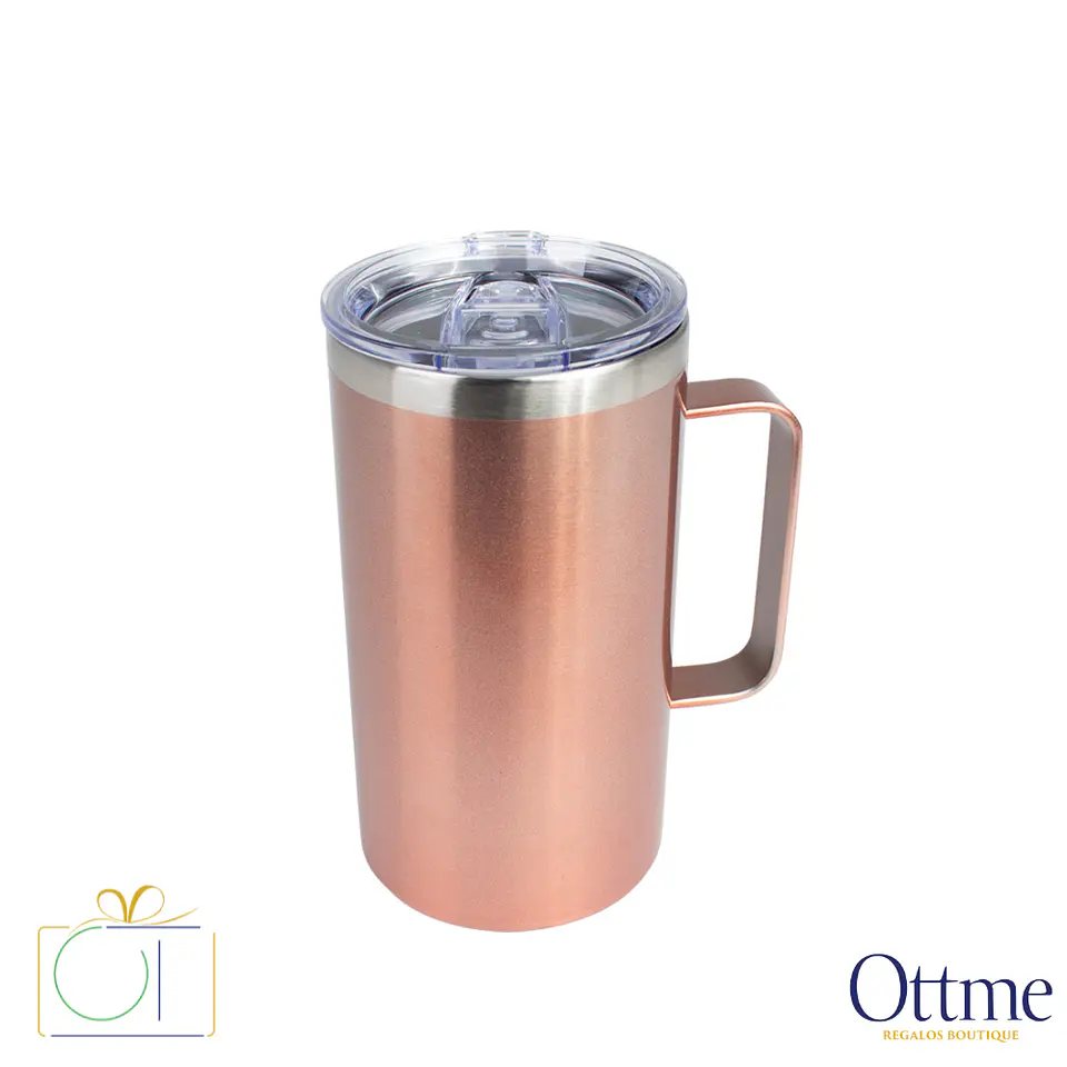 Mug Metálico Encobrizado 700cc Personalizable 1