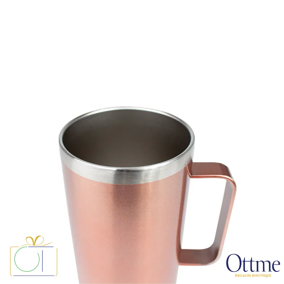 Mug Metálico Encobrizado 700cc Personalizable 3
