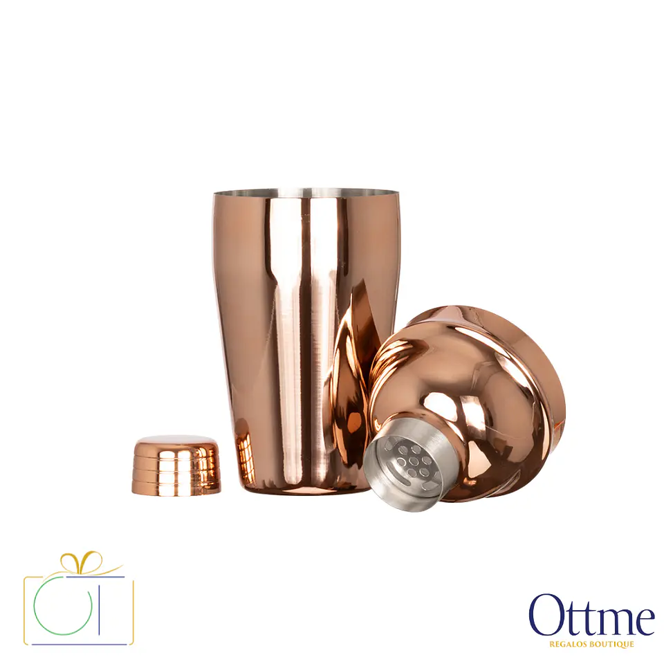 Coctelera Metálica Encobrizada COPPER 500cc Personalizable 2