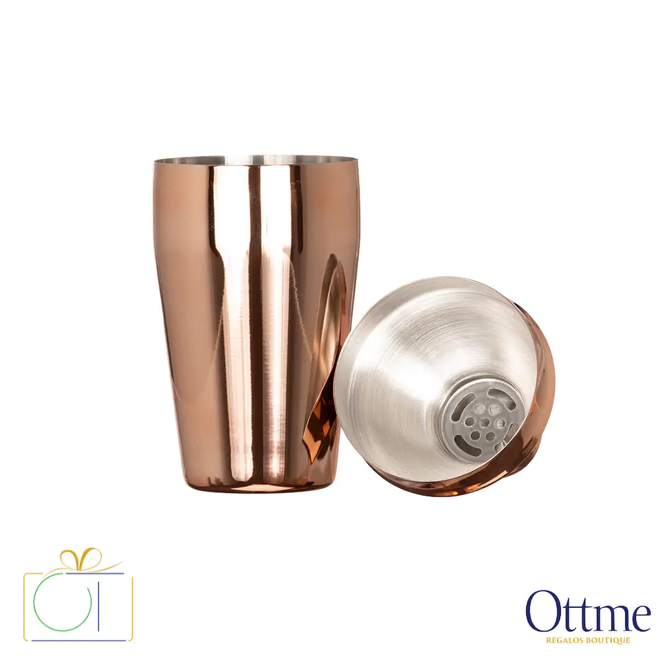 Coctelera Metálica Encobrizada COPPER 500cc Personalizable 3