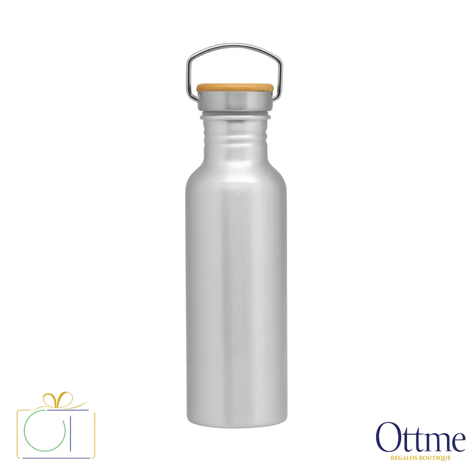Botella ARMIN II 750cc Aluminio y Bambú Personalizable 6