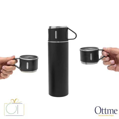 Termo TRITER 500cc con 3 Tazas Personalizable