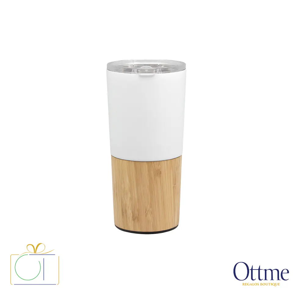 Mug Térmico NORDICO 600cc con Bambú Personalizable 2
