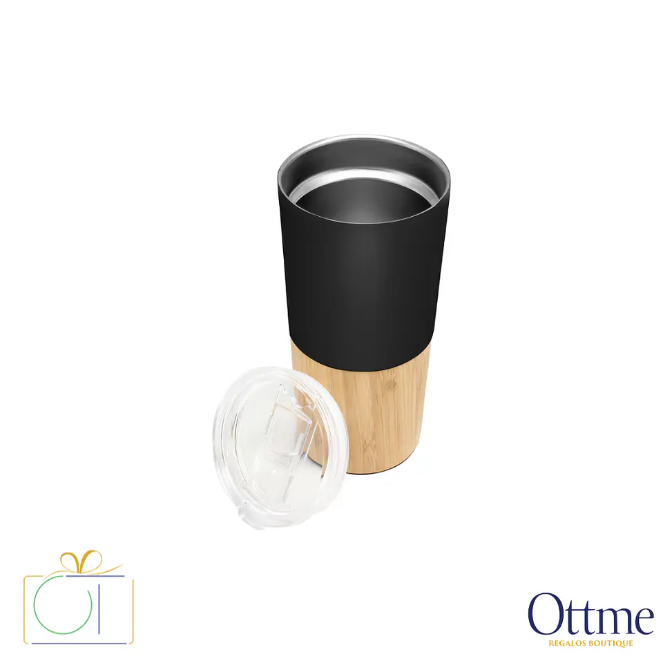 Mug Térmico NORDICO 600cc con Bambú Personalizable 3