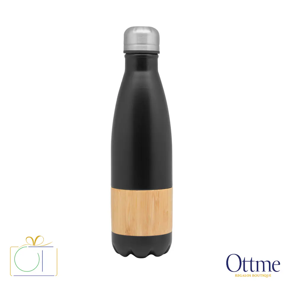 Botella Térmica TRACY 500cc con Bambú Personalizable 1
