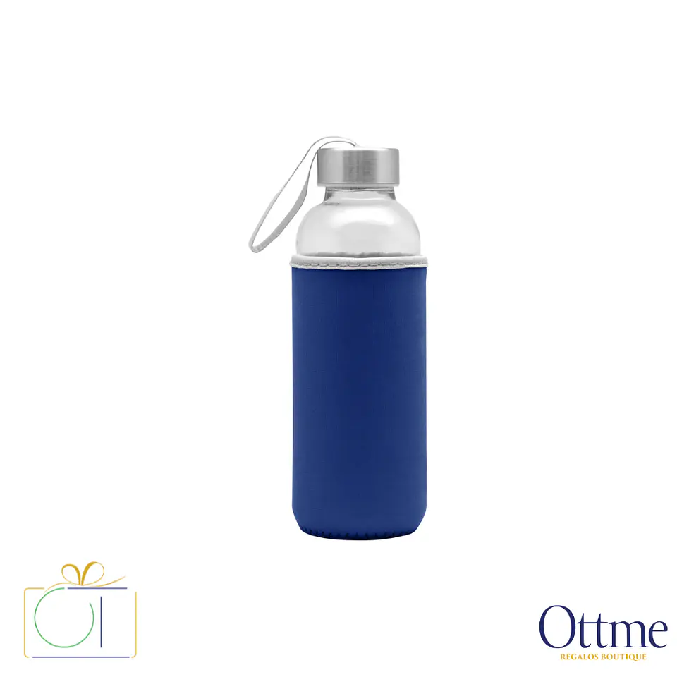 Botella BELIZE 440cc Vidrio con Neopreno Personalizable 3