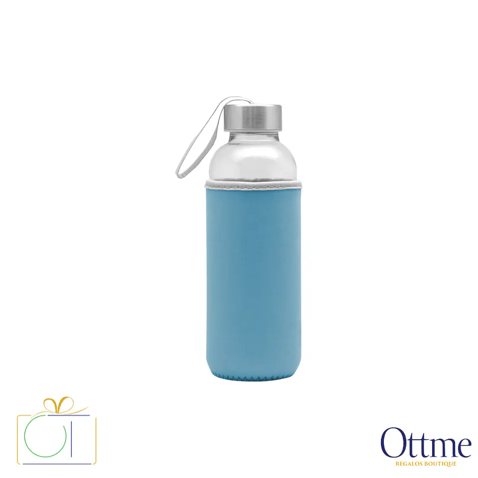 Botella BELIZE 440cc Vidrio con Neopreno Personalizable 4