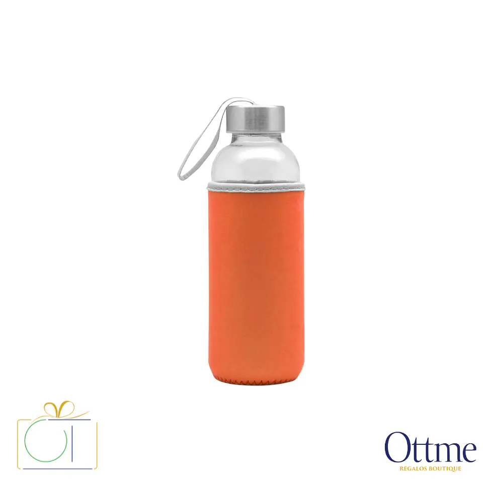 Botella BELIZE 440cc Vidrio con Neopreno Personalizable 5
