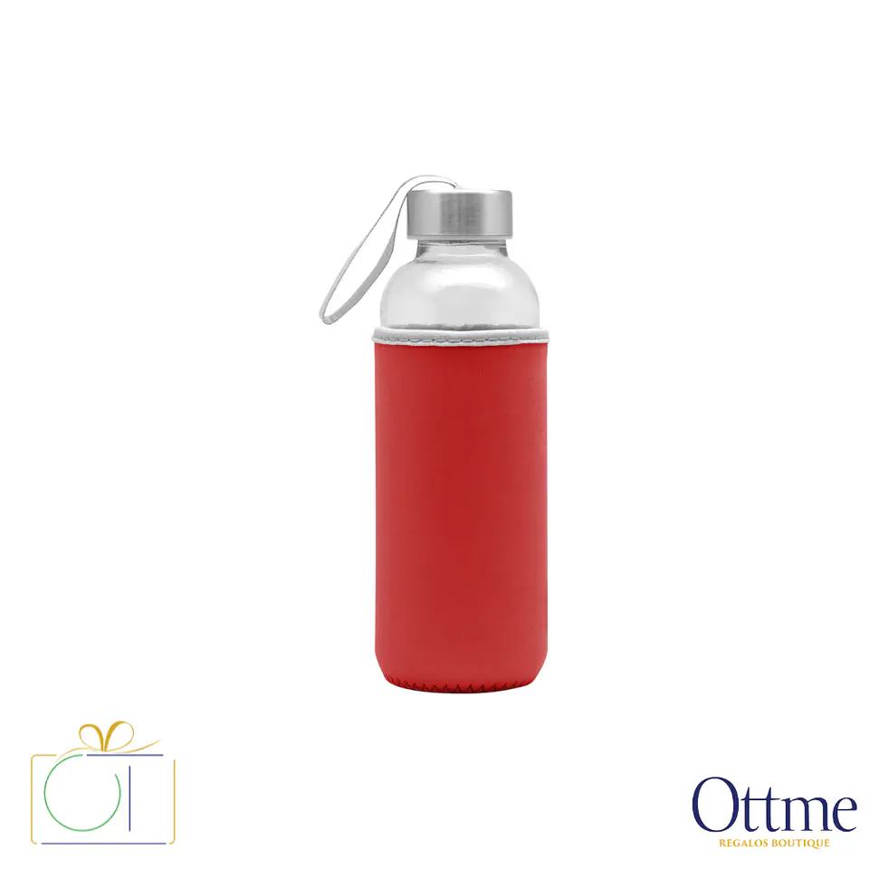 Botella BELIZE 440cc Vidrio con Neopreno Personalizable 7
