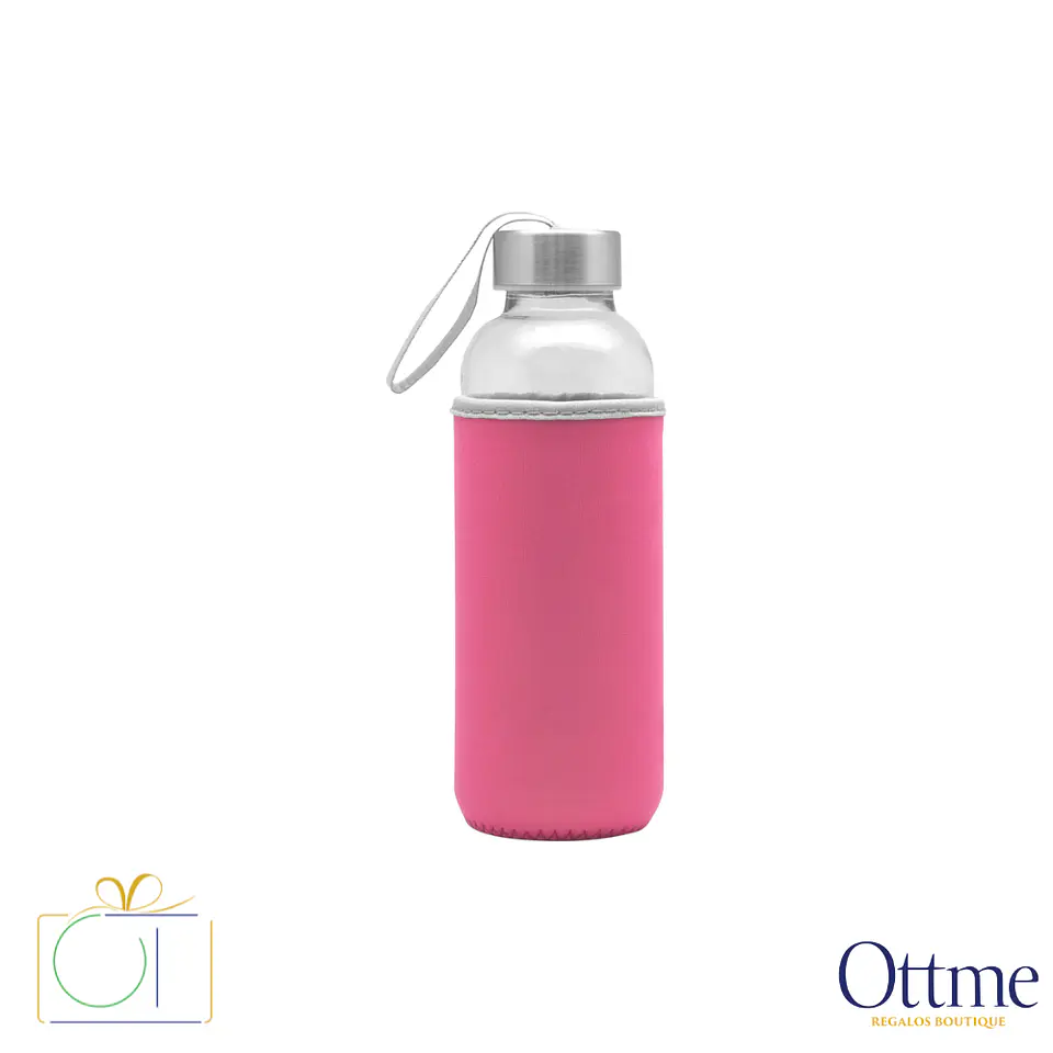 Botella BELIZE 440cc Vidrio con Neopreno Personalizable 8