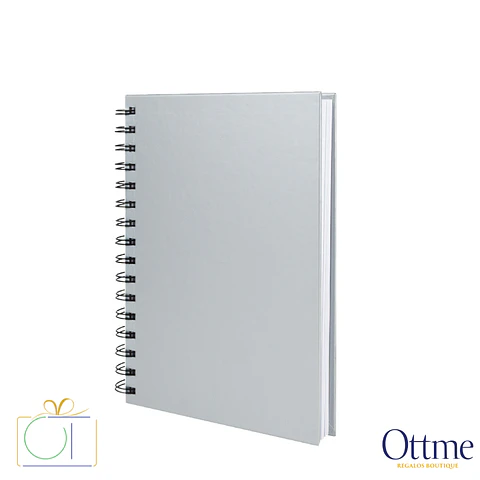 Cuaderno Matemáticas Tapa Plateada A5 Personalizable