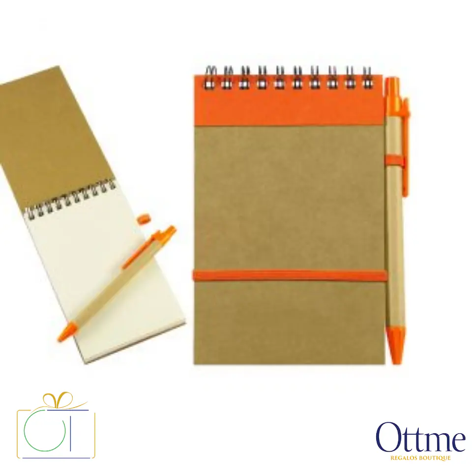 Libreta Ecológica con Bolígrafo Personalizable 3