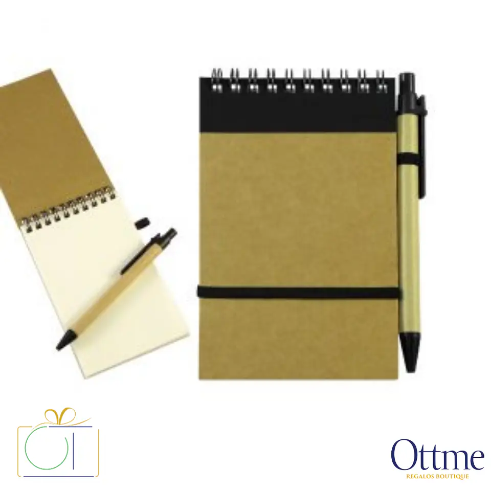 Libreta Ecológica con Bolígrafo Personalizable 4