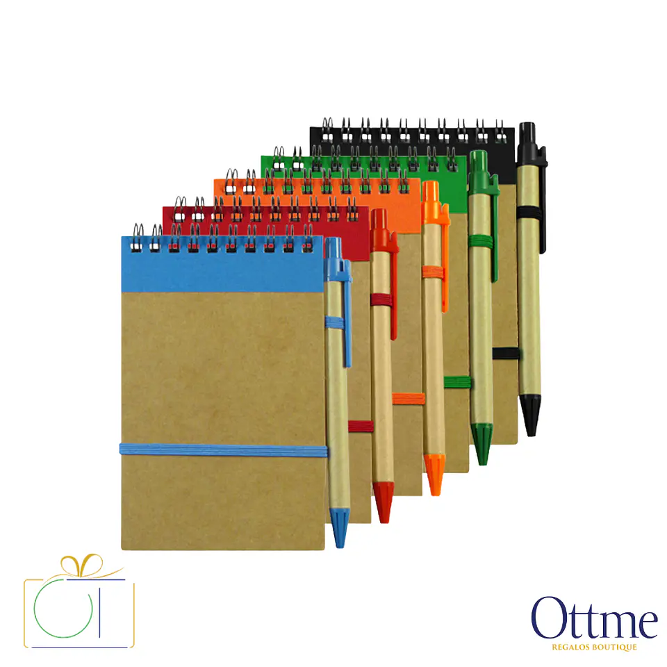 Libreta Ecológica con Bolígrafo Personalizable 1