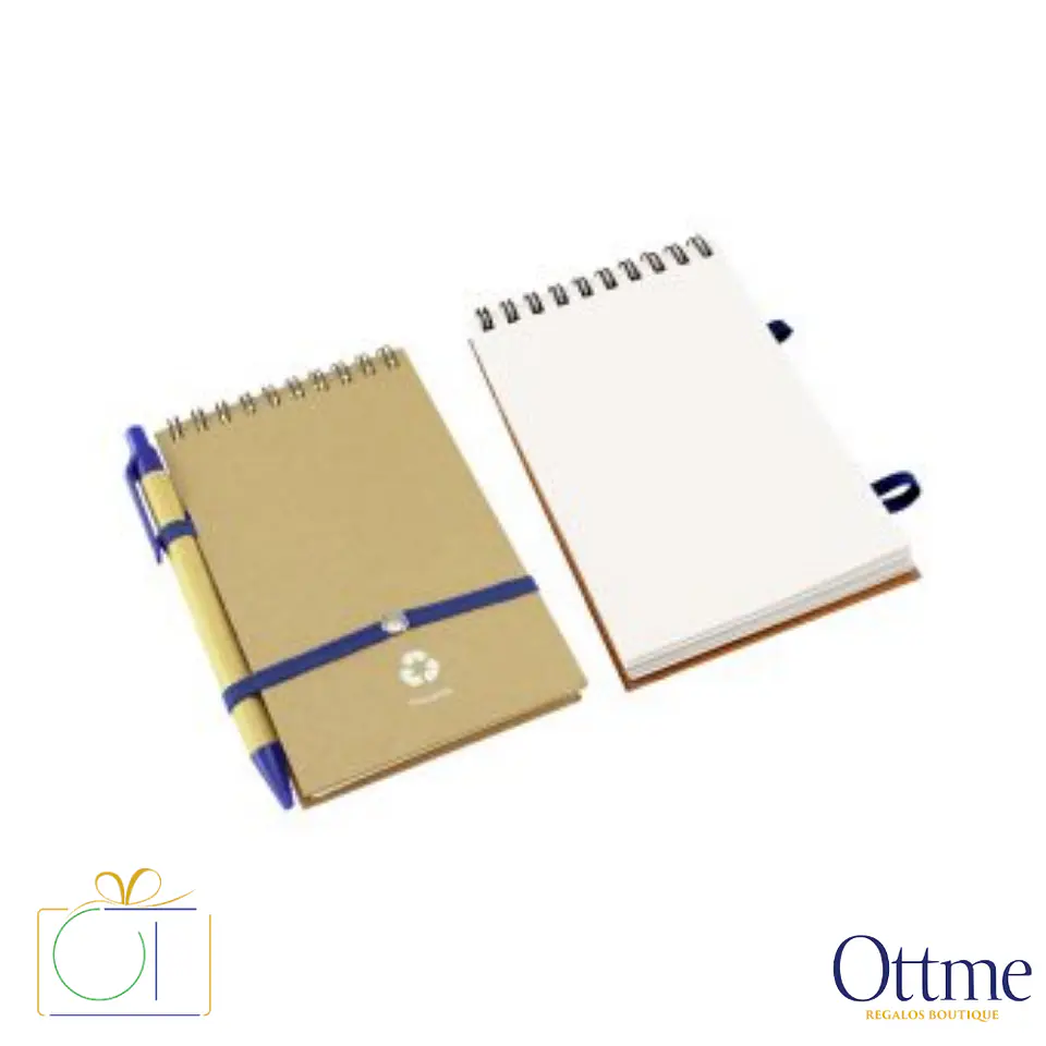 Libreta Ecológica 70 Hojas con Bolígrafo Personalizable 2