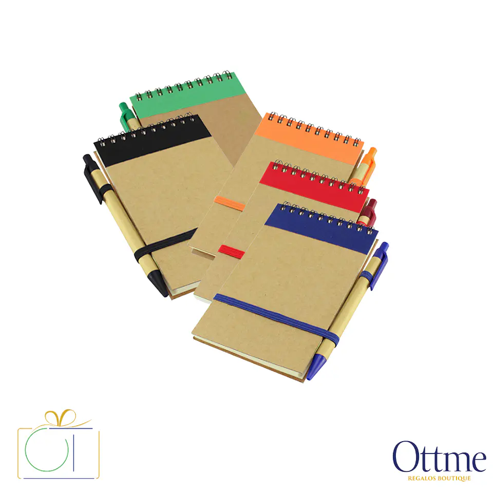 Libreta Ecológica 70 Hojas con Bolígrafo Personalizable 1