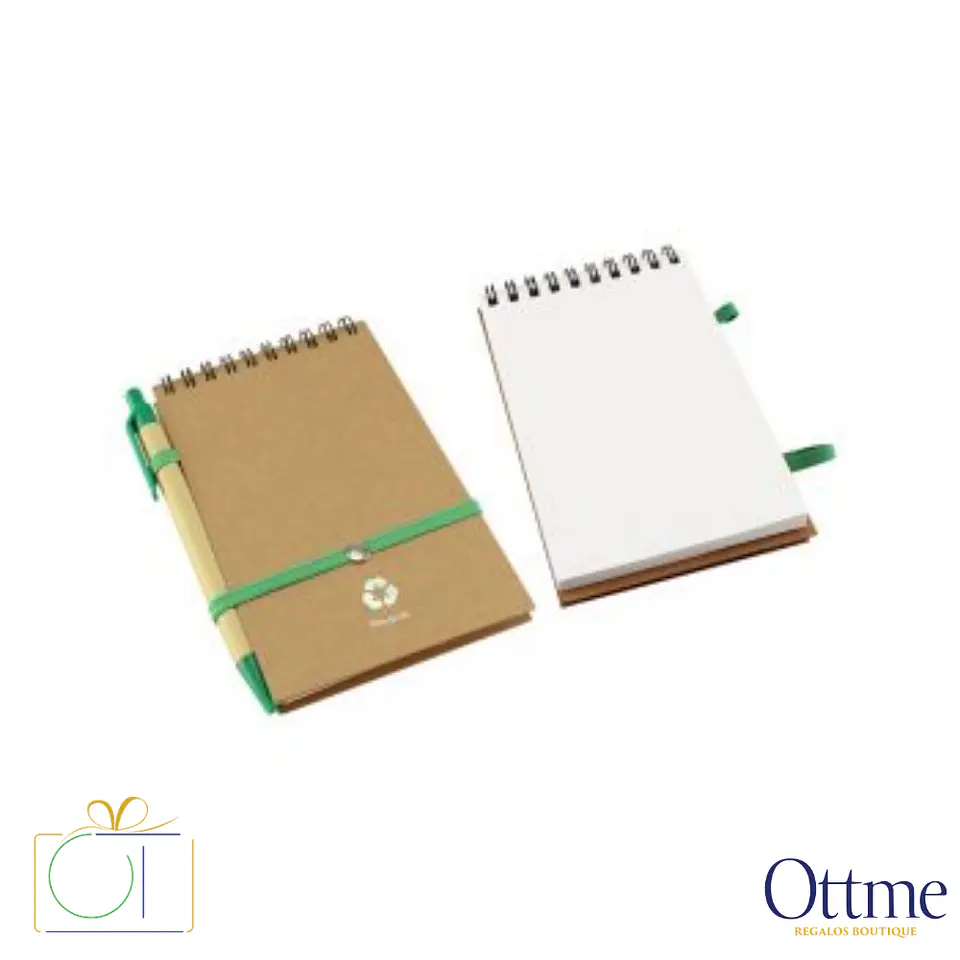 Libreta Ecológica 70 Hojas con Bolígrafo Personalizable 6
