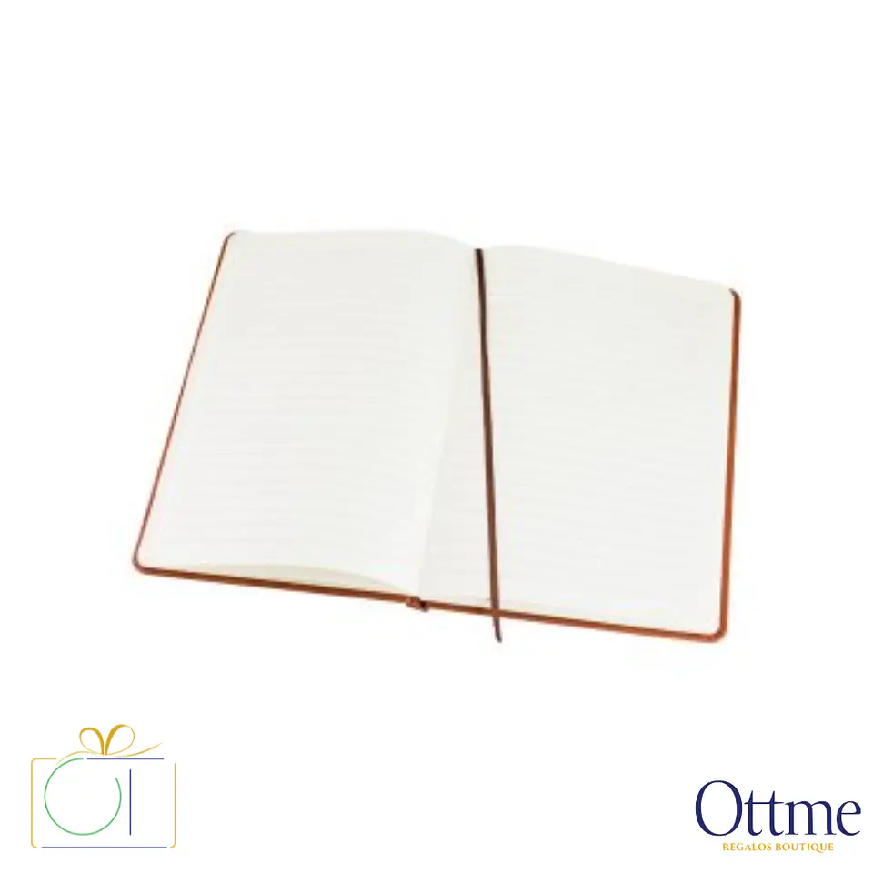 Cuaderno de PU Café Claro A5 Personalizable 2