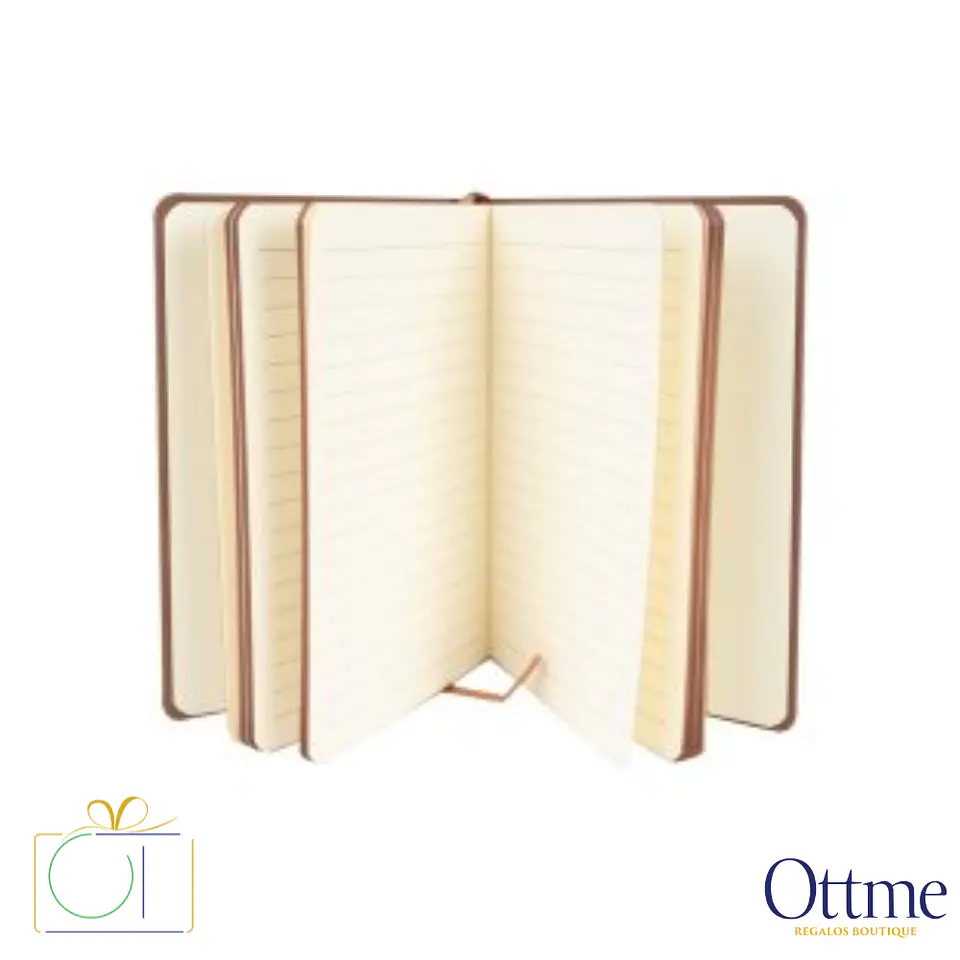 Libreta Encobrizada de PU Eco-Cuero A6 Personalizable 2