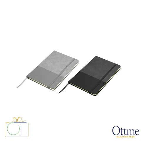 Libreta GAM Bicolor PU con Banda Elástica Personalizable