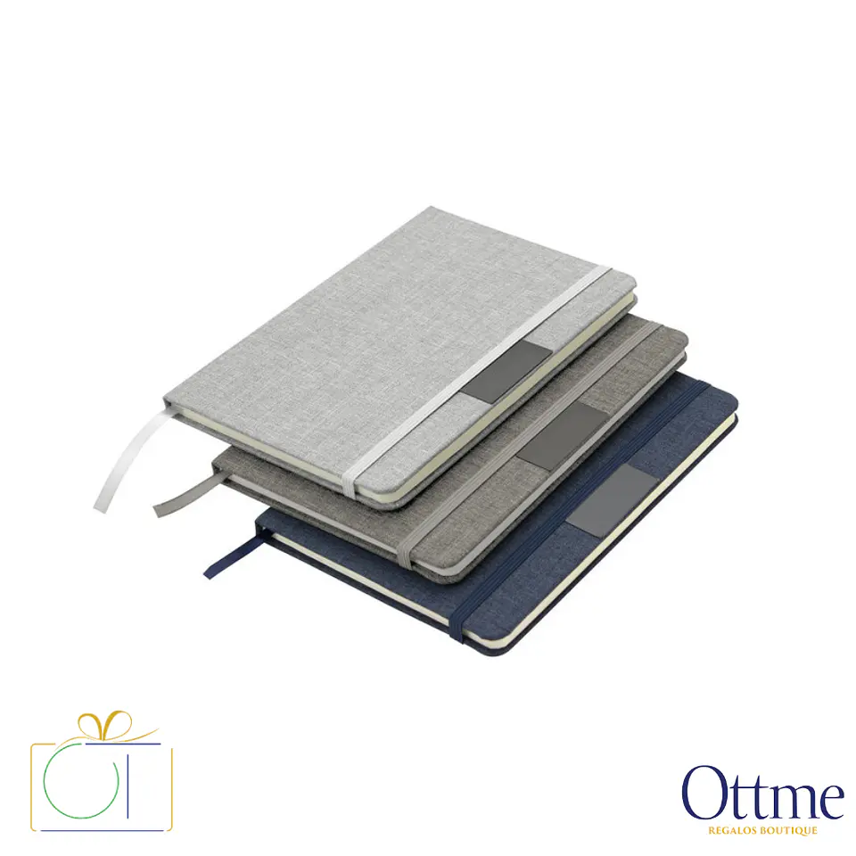 Libreta GRETA RPET con Placa Metálica Personalizable 1
