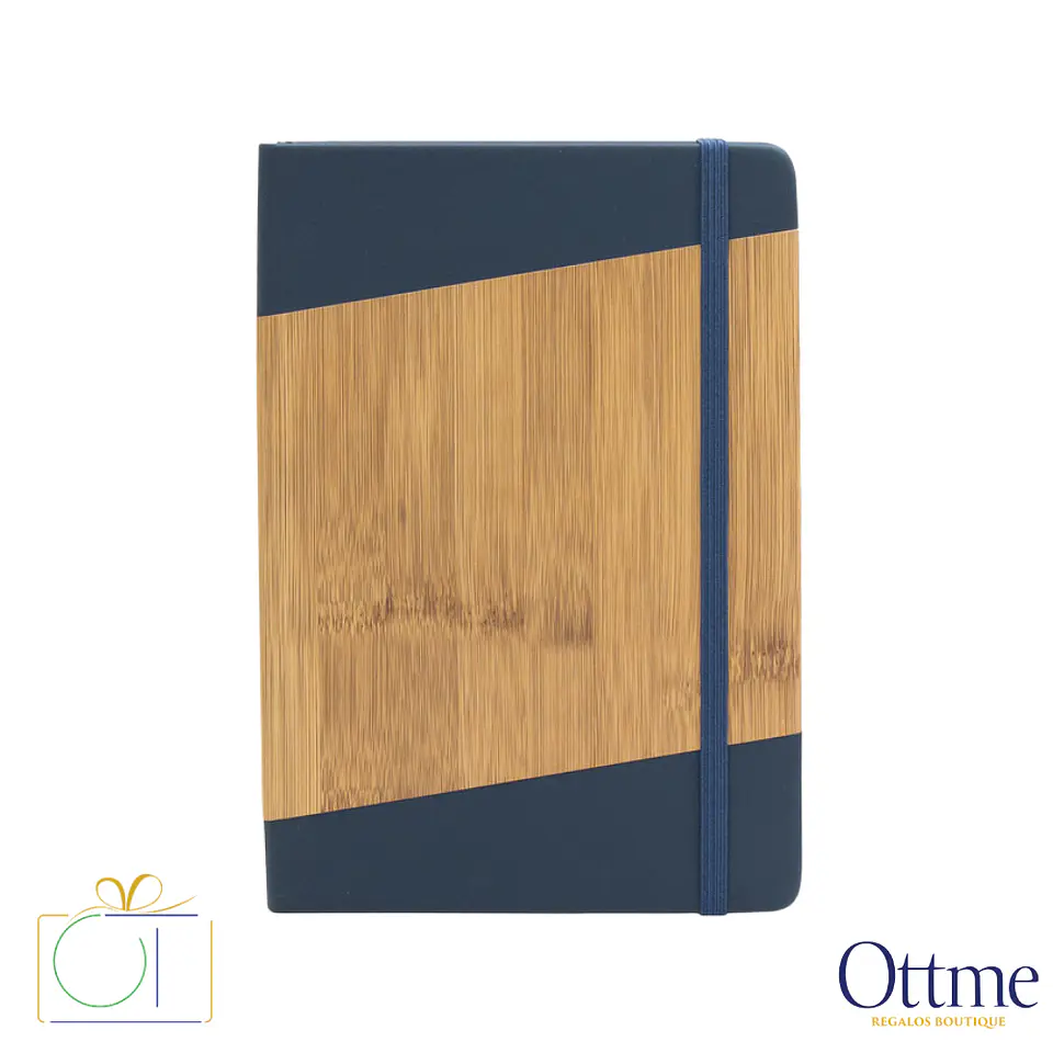 Libreta ESCANDINAVA PU Simil Bambú Personalizable 5