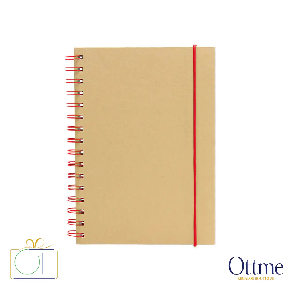 Libreta IBÉRICA Espiral Papel Kraft Personalizable 3