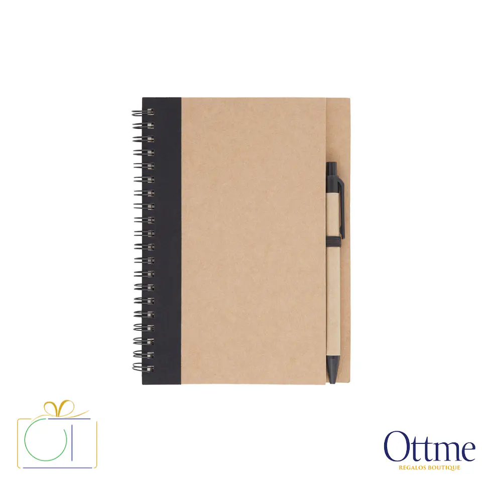 Libreta Ecológica con Bolígrafo Biodegradable Personalizable 3