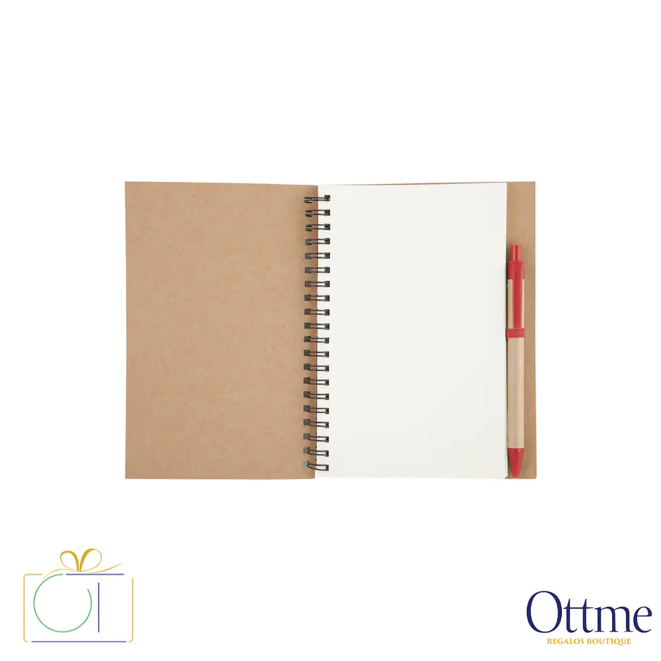 Libreta Ecológica con Bolígrafo Biodegradable Personalizable 2
