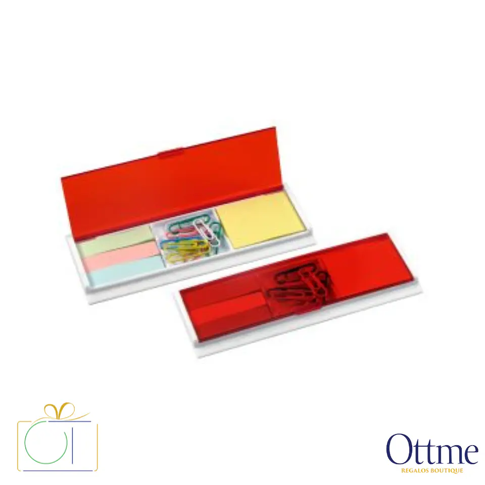 Porta Notas Adhesivas con Clips Personalizable 3