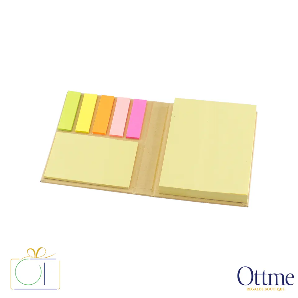 Memo Set Ecológico con Tapa Dura Personalizable 3