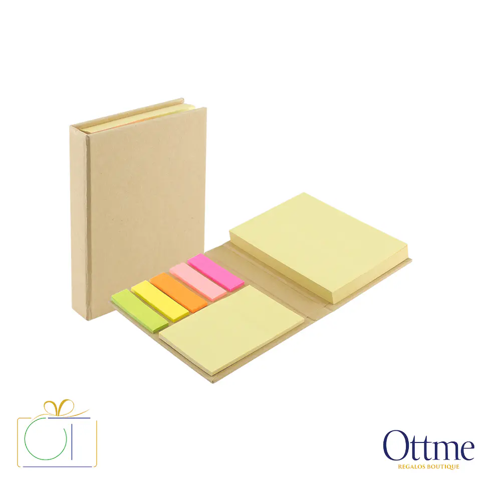 Memo Set Ecológico con Tapa Dura Personalizable 4