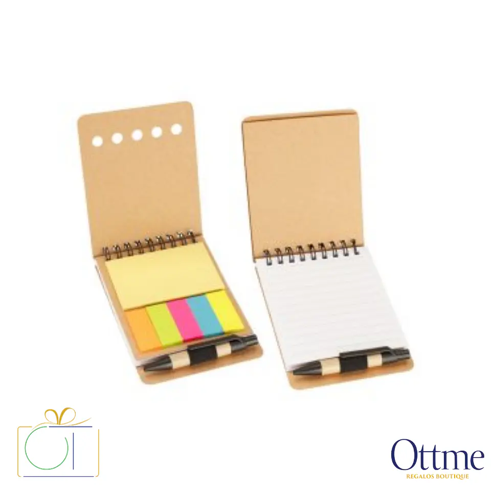 Memo Set Ecológico con Bolígrafo N64 Personalizable 1