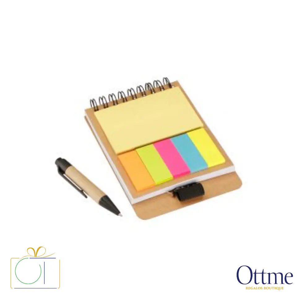 Memo Set Ecológico con Bolígrafo N64 Personalizable 2