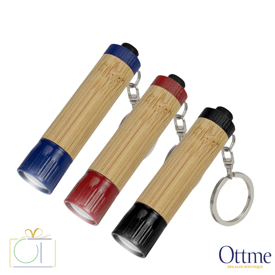 Llavero-Linterna LED Cuerpo Bamboo Personalizable 1