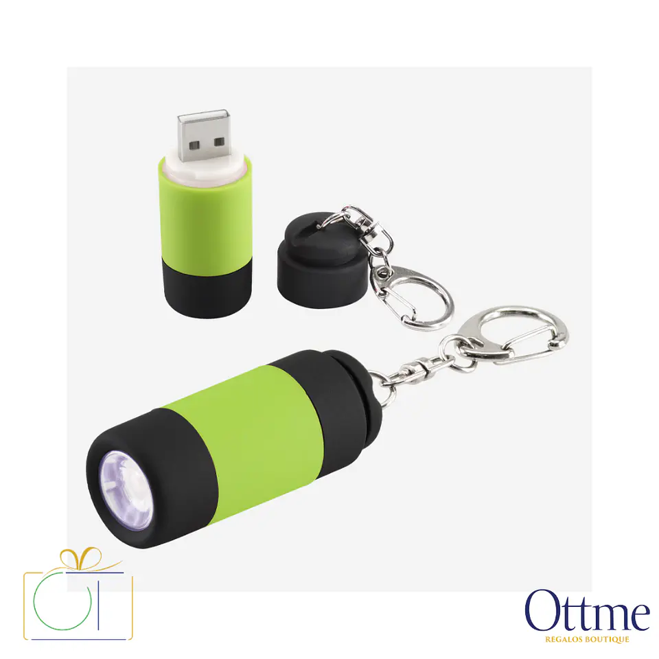 Llavero-Linterna LED Cargador USB Personalizable 4