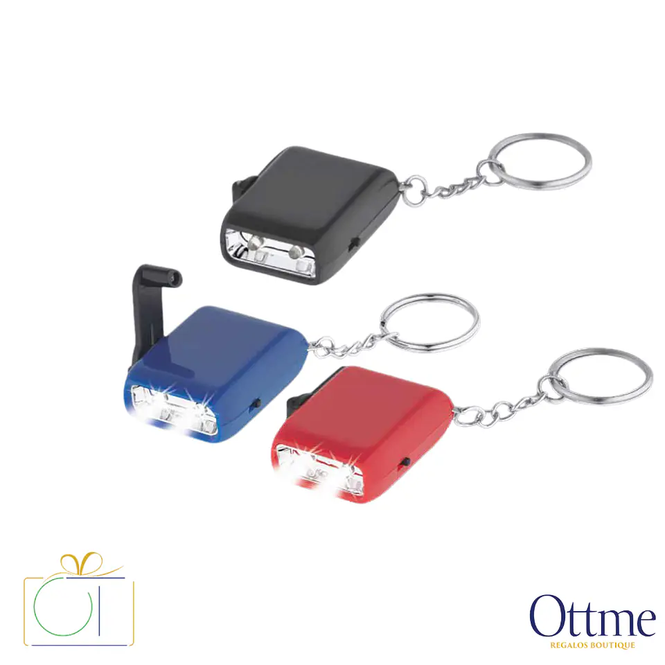 Llavero-Linterna LED Dínamo Personalizable 1
