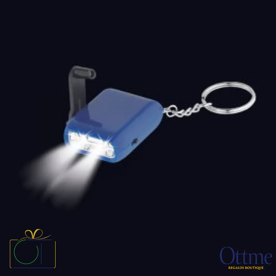 Llavero-Linterna LED Dínamo Personalizable 3