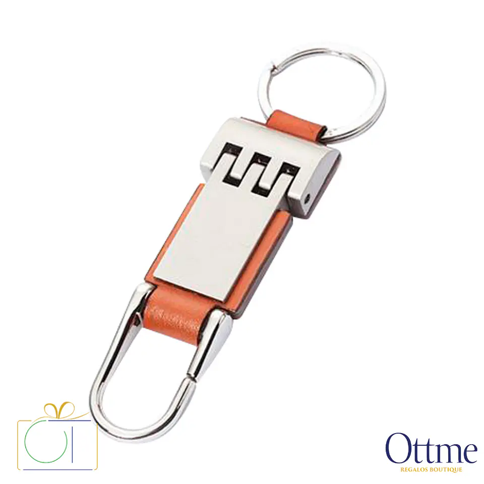 Llavero Metal Eco-Cuero Premium Personalizable 1