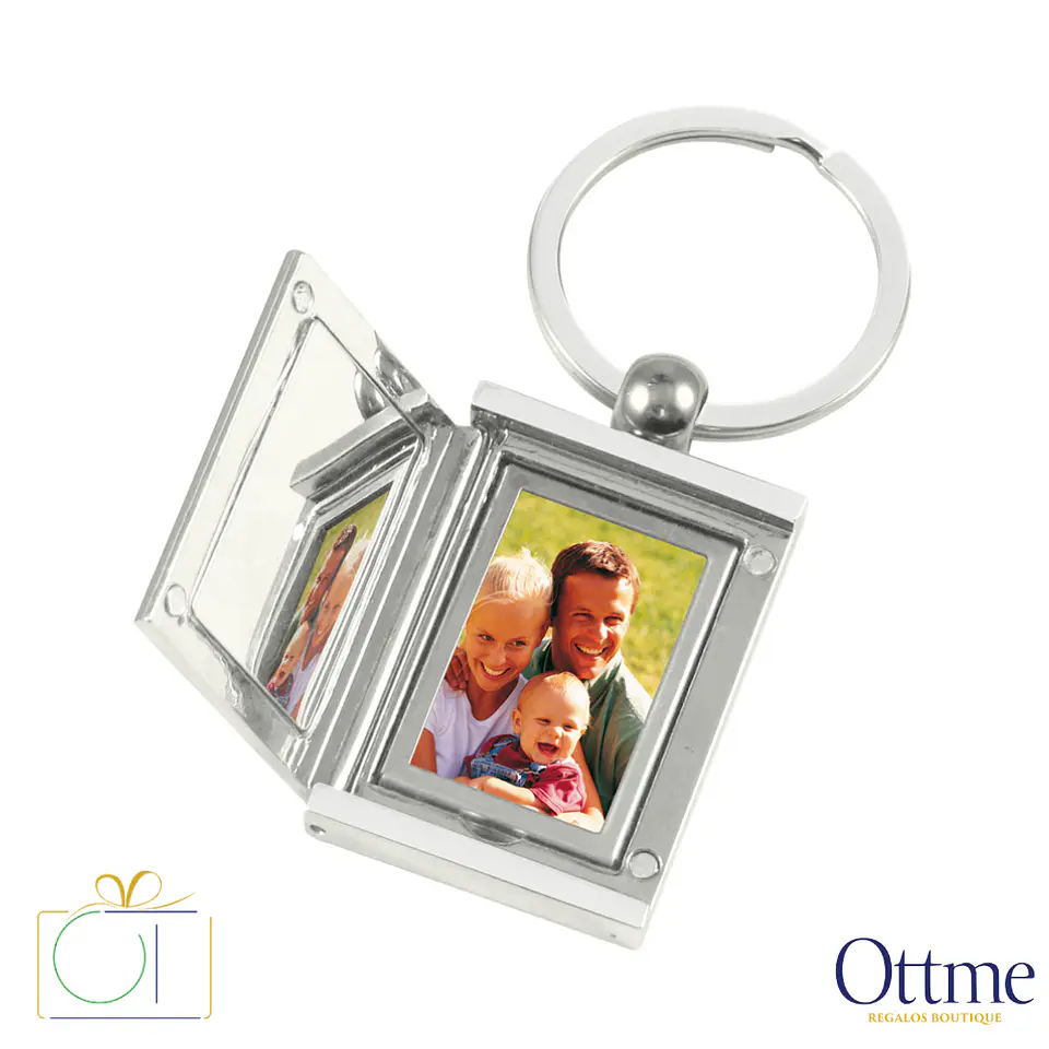 Llavero Metálico Porta-Foto Personalizable 2