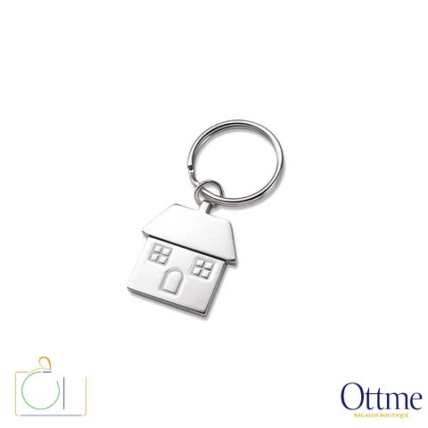 Llavero Metálico Casa Personalizable