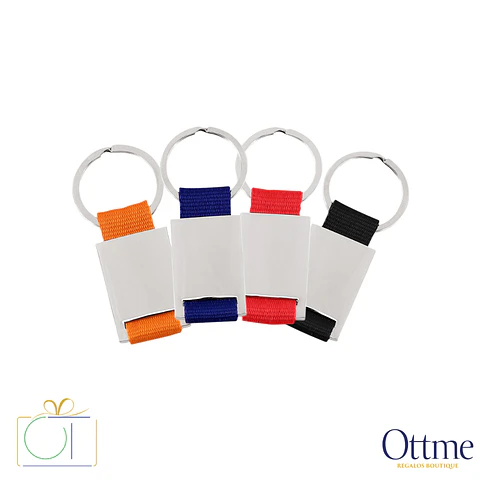 Llavero Metálico Strap con Huincha Polyester Personalizable
