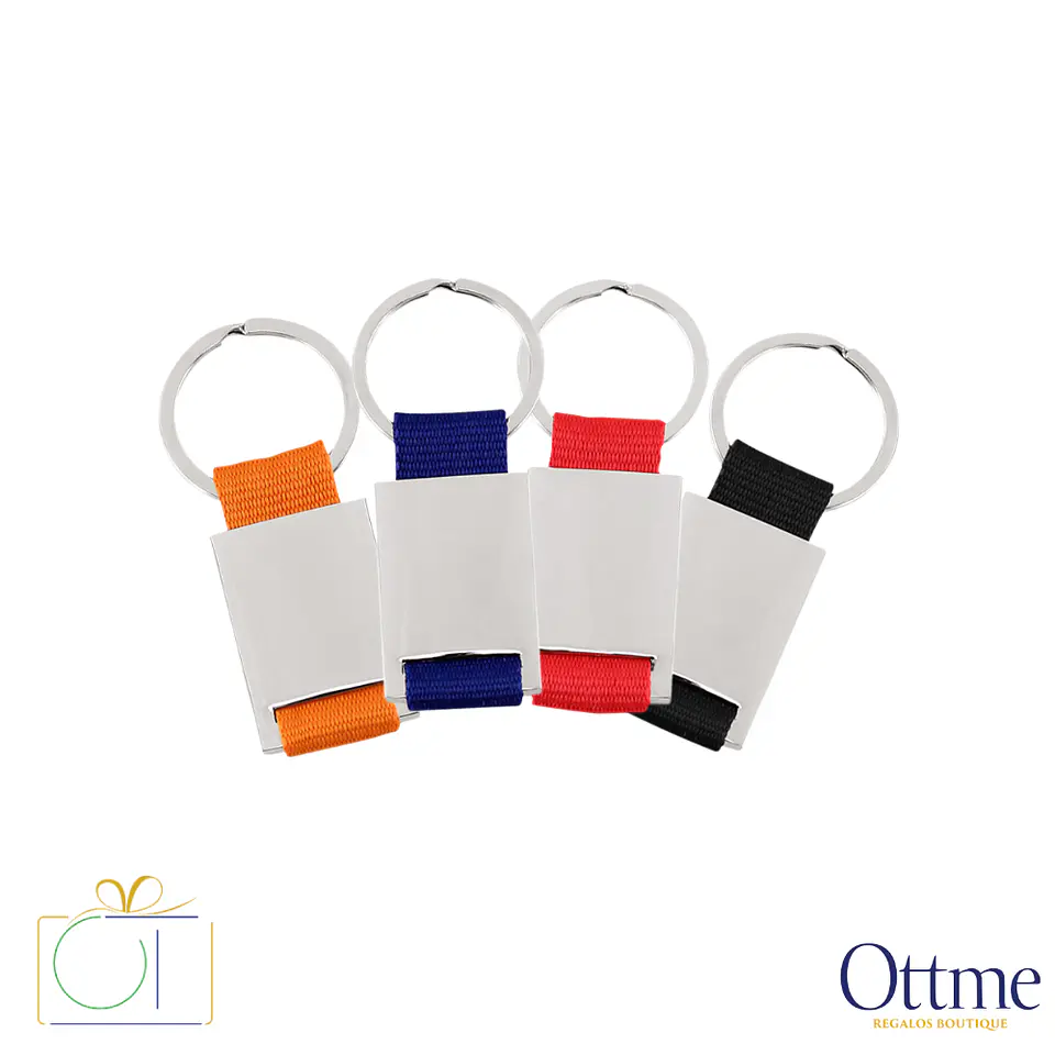 Llavero Metálico Strap con Huincha Polyester Personalizable 1