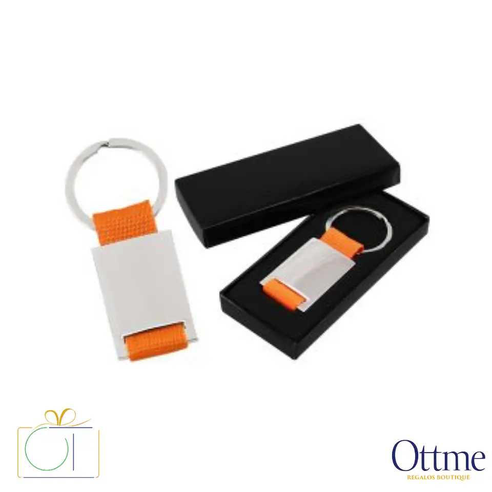 Llavero Metálico Strap con Huincha Polyester Personalizable 3