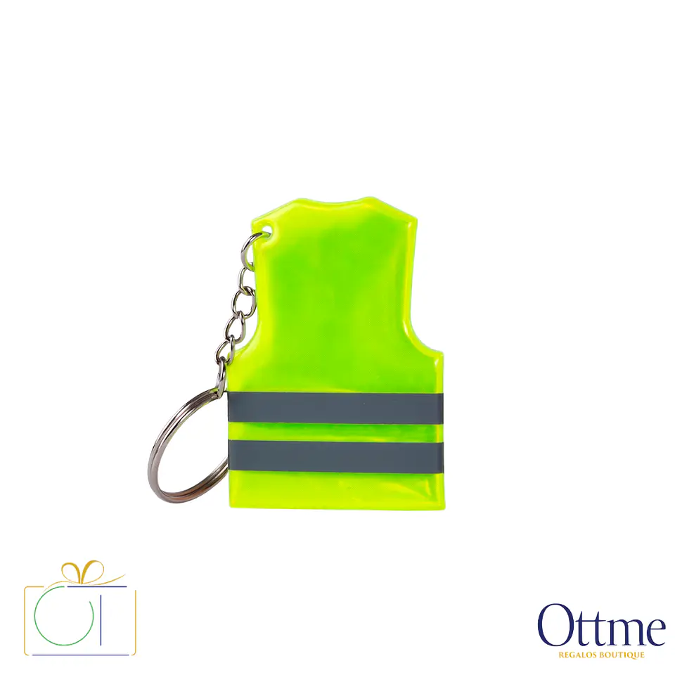Llavero PVC Reflectante Casaca Seguridad Personalizable 2