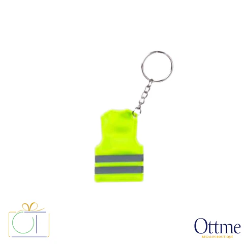 Llavero PVC Reflectante Casaca Seguridad Personalizable
