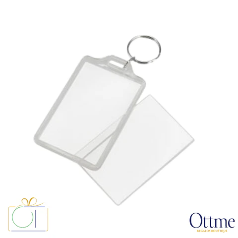 Llavero Grande Porta-Foto Acrílico Personalizable