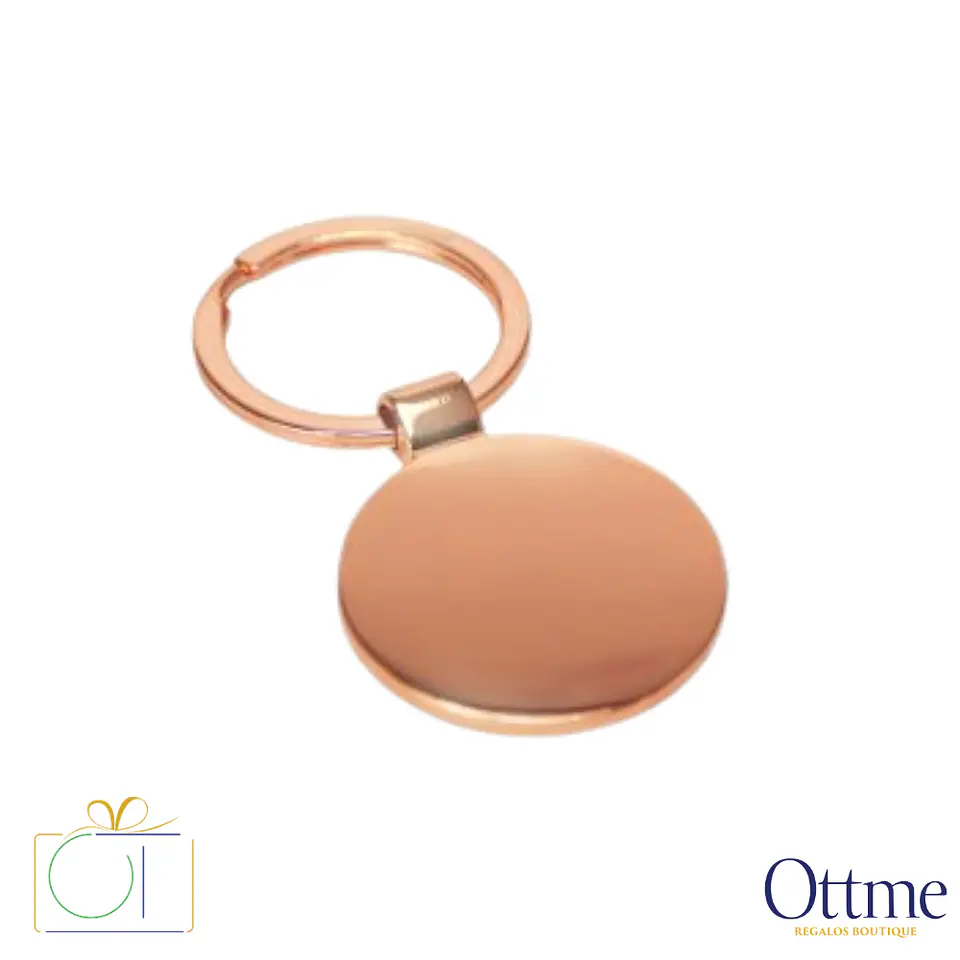 Llavero Redondo Encobrizado COPPER Personalizable 2
