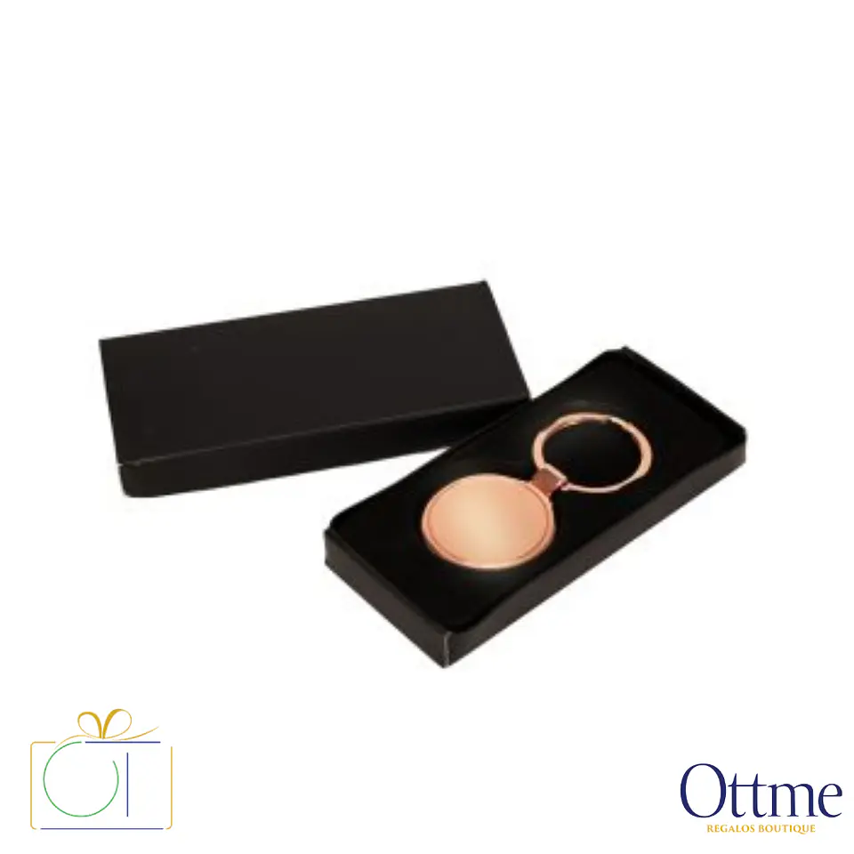 Llavero Redondo Encobrizado COPPER Personalizable 3